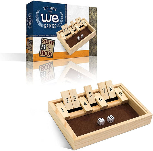 9 Number Shut the Box Board Game, 11 in.